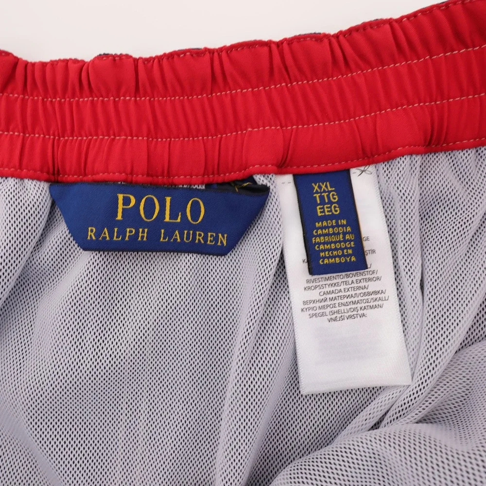 NEW Polo Ralph Lauren Core Replen Swim Trunks Mesh Liner Navy Blue Mens XXL